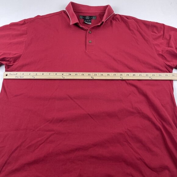 Nike Golf Dri-Fit Polo Shirt Men’s 2XL Red Solid Blue Stripe Lot of 2 - Picture 8 of 13